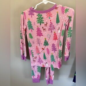 Little Sleepies 2t Pink Christmas Tree Print